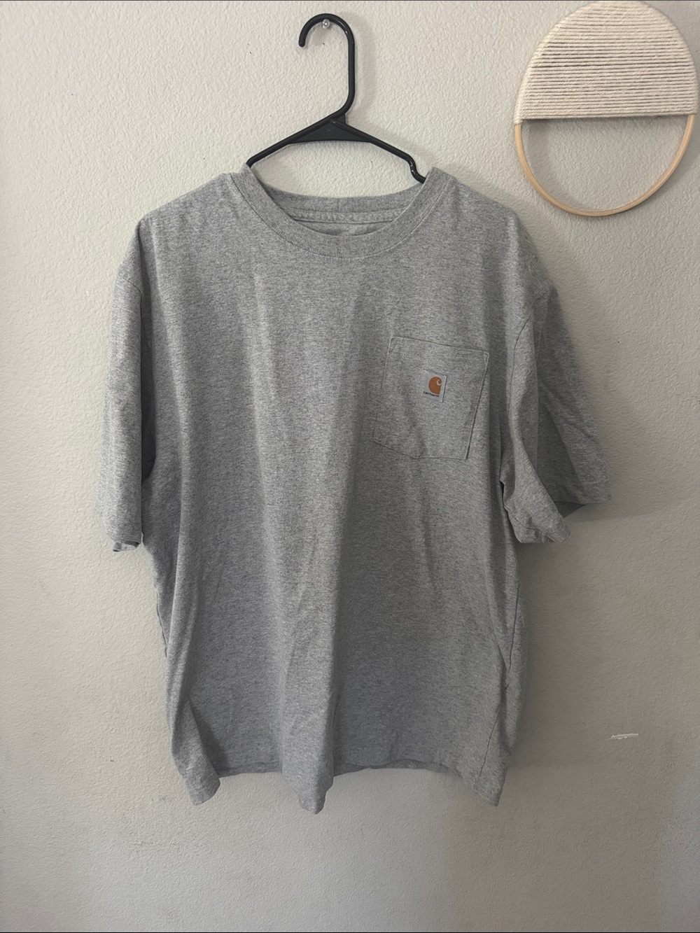Carhartt Short-Sleeve Pocket Tee in Heather Gray